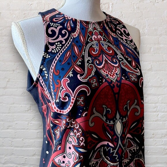 Banana Republic Dress Womens Size S Paisley Print Sleeveless Shift Multicolored - Picture 7 of 11